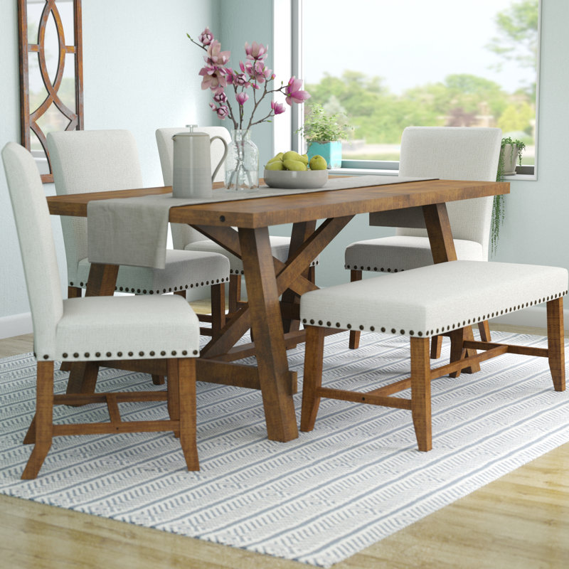 Laurel Foundry Modern Farmhouse Montcerf 6 Piece Dining Set & Reviews